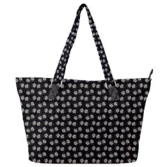 Daisy Black Full Print Shoulder Bag by snowwhitegirl
