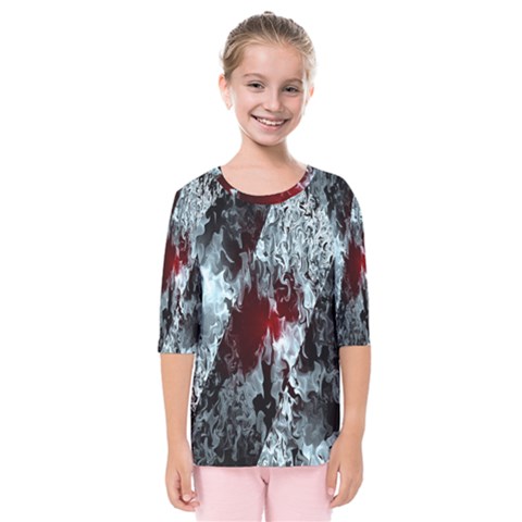 Flamelet Kids  Quarter Sleeve Raglan Tee by Sparkle