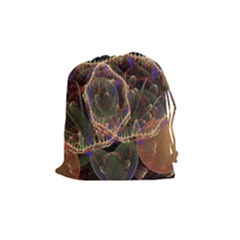 Fractal Geometry Drawstring Pouch (medium) by Sparkle