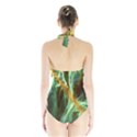 Abstract Illusion Halter Swimsuit View2