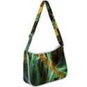 Abstract Illusion Zip Up Shoulder Bag View1