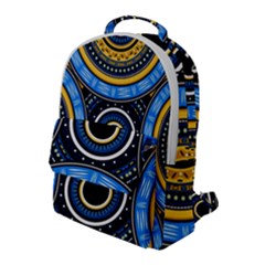 Tribal Zentangle Art Flap Pocket Backpack (large) by tmsartbazaar