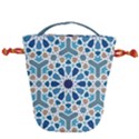 Arabic Geometric Design Pattern  Drawstring Bucket Bag View1