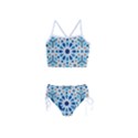 Arabic Geometric Design Pattern  Girls  Tankini Swimsuit View1