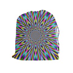 Psychedelic Wormhole Drawstring Pouch (xl) by Filthyphil