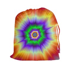 Psychedelic Explosion Drawstring Pouch (2xl) by Filthyphil