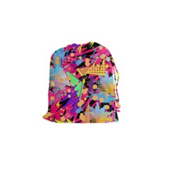 Psychedelic Geometry Drawstring Pouch (small) by Filthyphil