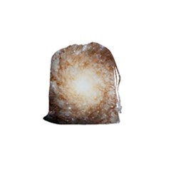 Galaxy Space Drawstring Pouch (small) by Sabelacarlos