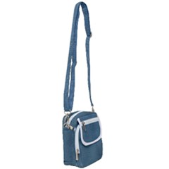 Turquoise Alligator Skin Shoulder Strap Belt Bag by LoolyElzayat
