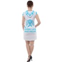 Child Abuse Prevention Support  Drawstring Hooded Dress View2