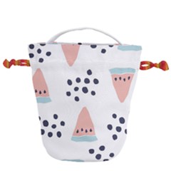 Watermelon Slice Drawstring Bucket Bag by andStretch
