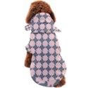 Retro Pink And Grey Pattern Dog Coat View2