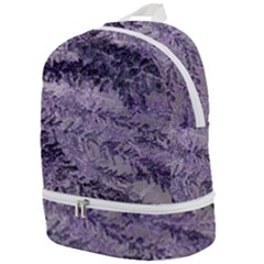 Flowers Branches Purple Zip Bottom Backpack by DinkovaArt