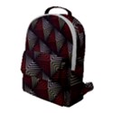 Abstract Zigzag Motif Flap Pocket Backpack (Large) View1