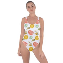 Citrus Gouache Pattern Bring Sexy Back Swimsuit by EvgeniaEsenina