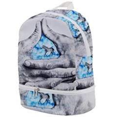 Hands Horse Hand Dream Zip Bottom Backpack by HermanTelo