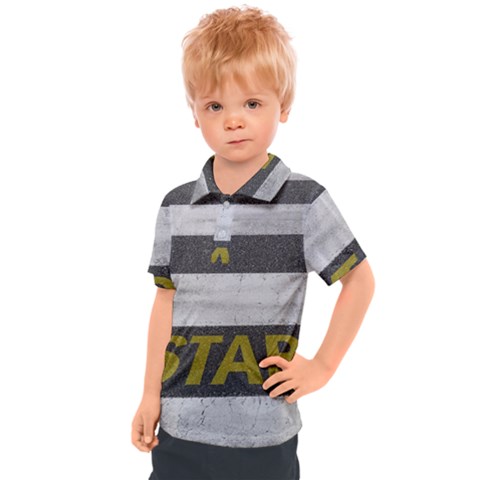 Asphalt Begin Bright Expectation Kids  Polo Tee by HermanTelo