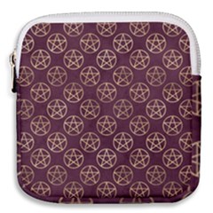 Golden Pentagram Mini Square Pouch by Angelandspot