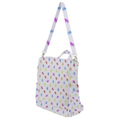 Multicolored Hands Silhouette Motif Design Crossbody Backpack by dflcprintsclothing