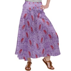 Tropical Flower Forest Of Ornate Colors Satin Palazzo Pants by pepitasart