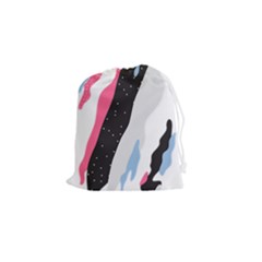 Abstract Space Pattern Design Drawstring Pouch (small) by brightlightarts