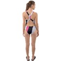 Abstract Space Pattern Design Cut-Out Back One Piece Swimsuit View2