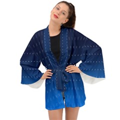 Abstract Stars Pattern Long Sleeve Kimono by brightlightarts