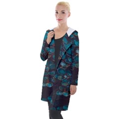 Realeafs Pattern Hooded Pocket Cardigan by Sparkle