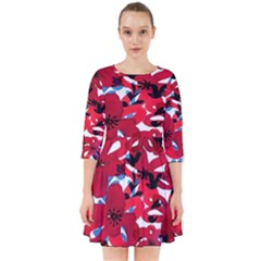 Handpaint Flowers Smock Dress by Sparkle