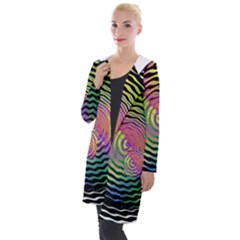Rainbowwaves Hooded Pocket Cardigan by Sparkle