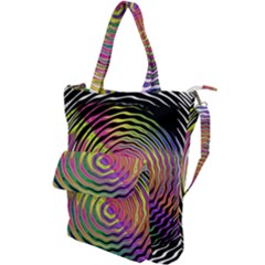 Rainbowwaves Shoulder Tote Bag by Sparkle