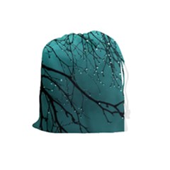 Raindrops Drawstring Pouch (large) by Sparkle