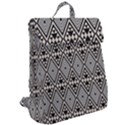 Abstract Boho Style Geometric Flap Top Backpack View2