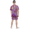 Marbling Abstract Layers Men s Mesh Tee and Shorts Set View2