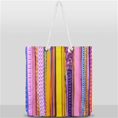 Fashion Belts Full Print Rope Handle Tote (large) by essentialimage