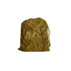 Forest Landscape Illustration 2 Drawstring Pouch (small) by dflcprintsclothing