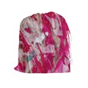 Magenta on pink Drawstring Pouch (XL) View1