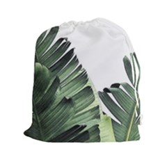 Banana Leaves Drawstring Pouch (2xl) by goljakoff