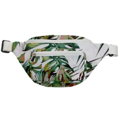 Watercolor Monstera Leaves Fanny Pack by goljakoff