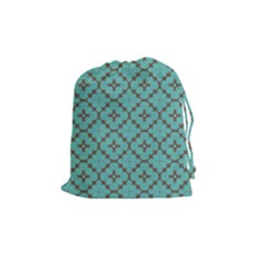 Tiles Drawstring Pouch (medium) by Sobalvarro