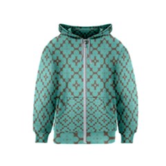 Tiles Kids  Zipper Hoodie by Sobalvarro