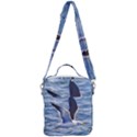 Seagull Flying Over Sea, Montevideo, Uruguay Crossbody Day Bag View3
