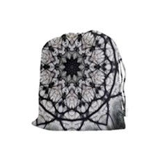 Evil Mandala  Drawstring Pouch (large) by MRNStudios