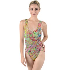 Quarantine Spring High Leg Strappy Swimsuit by arwwearableart