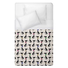 Lady Cat Pattern, Cute Cats Theme, Feline Design Duvet Cover (single Size) by Casemiro