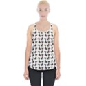 Lady Cat pattern, cute cats theme, feline design Piece Up Tank Top View1