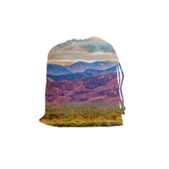 Arid Andean Landscape, La Rioja, Argentina010 Drawstring Pouch (medium) by dflcprintsclothing