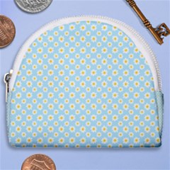 Daisies Horseshoe Style Canvas Pouch by CuteKingdom