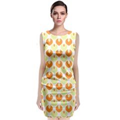 Saffron Sleeveless Velvet Midi Dress by CuteKingdom
