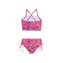 Beauty Pink Rose Detail Photo Girls  Tankini Swimsuit View2